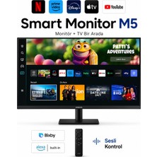 Samsung 32 Inç Full Hd Akıllı Tv Uygulamalı Wi-Fi Bağlantılı Motitör LED Ekran 1920 x 1080 Çözünürlük Çok Yönlü Panel