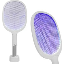 Belirtilmemiş Asonic AS-A25 1200MAH 3000V Çıkış Uv Işıklı Şarjli Masaüstü Raket Sinek Öldürücü