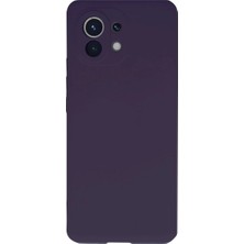 Ulu Pazarlama Xiaomi Mi 11 Kılıf Nano Içi Kadife Silikon - Mor