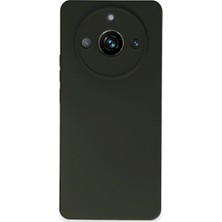 Ulu Pazarlama Realme 11 Pro Kılıf Nano Içi Kadife Silikon - Koyu Yeşil