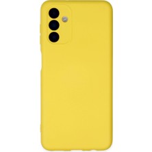 Ulu Pazarlama Samsung Galaxy A04S Kılıf Nano Içi Kadife Silikon - Sarı