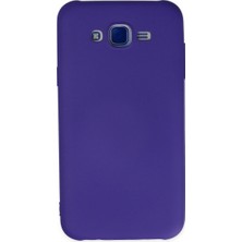 Ulu Pazarlama Samsung Galaxy J7 Kılıf Nano Içi Kadife Silikon - Mor