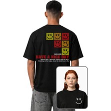 Fuddy Moda Unisex Bon Jovi Have A Nice Day Sırt Baskılı Tişört, Oversize Rock Band Temalı T-Shirt