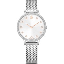 Swarovski Clarica Saat Isviçre Üretimi Metal Bileklik Gümüş Rengi Paslanmaz Çelik