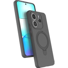 Ulu Pazarlama Xiaomi Redmi Note 14 4g Regal Magsafe Standlı Kapak - Titan Gri