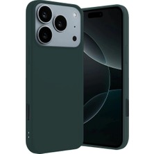 Ulu Pazarlama Apple Iphone 17 Pro First Silikon - Koyu Yeşil