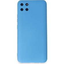Ulu Pazarlama Realme C11 Kılıf Nano Içi Kadife Silikon - Mavi