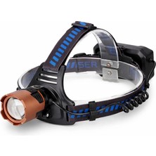 Belirtilmemiş Bedotech Bd-49 10W Tg LED Alüminyum Alaşımlı Zoomlu Type-C Şarjlı Kafa Feneri