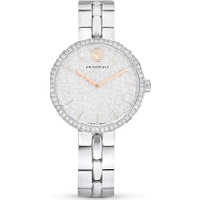 Swarovski Cosmopolitan Saat Isviçre Üretimi Metal Bileklik Gümüş Rengi Paslanmaz Çelik