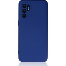 Ulu Pazarlama Oppo Reno 6 Kılıf Nano Içi Kadife Silikon - Mavi