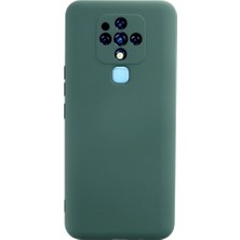 Ulu Pazarlama Tecno Camon 16 Kılıf Nano Içi Kadife Silikon - Koyu Yeşil