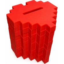 Yapı3D Piksel Tasarım Kalemlik 4’lü Set – Dekoratif Masaüstü Organizer | Çok Bölmeli Kalem Tutucu