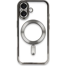 Ulu Pazarlama Apple Iphone 16 Kılıf Kross Magneticsafe Kapak - Titan Gri