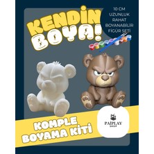 Paiplay Somurtkan Ayıcık - Boyama Seti ve Somurtkan Ayıcık Figürü 10 cm