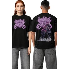 Fuddy Moda Unisex Bring Me The Horizon Animal Sırt Baskılı Tişört, Oversize Rock Band Temalı T-Shirt