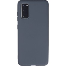 Ulu Pazarlama Samsung Galaxy S20 Kılıf Nano Içi Kadife Silikon - Gri