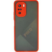 Ulu Pazarlama Xiaomi Poco F3 Kılıf Montreal Silikon Kapak - Kırmızı