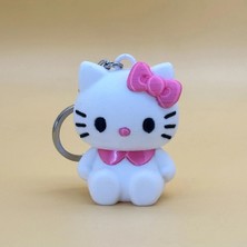 Brand House Çok Renkli 3D Hello Kitty Anahtarlık Charm Sevimli Kedi Çanta Süsü Bag Charm Hediyelik