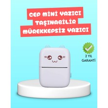 Ulu Pazarlama Mini Termal Yazıcı Kablosuz Taşınabilir Bluetooth Bağlantılı 200 Dpı