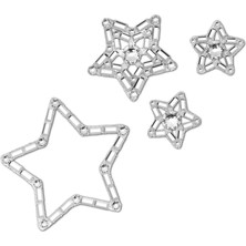 Swarovski Body Jewel Set Star Beyaz