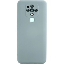 Ulu Pazarlama Tecno Camon 16 Kılıf Nano Içi Kadife Silikon - Buz Mavisi