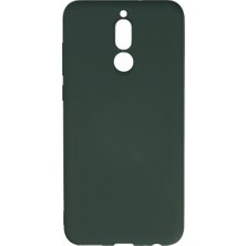 Ulu Pazarlama Huawei Mate 10 Lite Kılıf Nano Içi Kadife Silikon - Koyu Yeşil