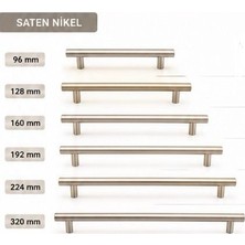 Eymen Meral Aksesuar Inox 96MM Lüx Alüminyum Kulp Paslanmaz Rengi Atmaz Kaliteli Hafif Malzemeden Üretilmiş Olup Uzun Yıllar Sorunsuz Kullanabileceğiniz Şık Bir Üründür (Vidalar Dahildir)