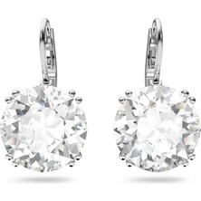 Swarovski Millenia Drop Küpe Round Cut Beyaz Rodyum Kaplama