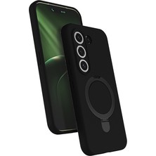 Nanospace Tecno Camon 50 Ile Uyumlu Kılıf M-Safe Şarj Özellikli Standlı Samara Kapak