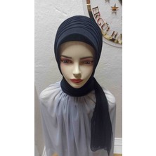 Ergül Hazır Duvak Simsiz Siyah Tekli Model Hazir Turban,hazır Duvak,hazır Şal,abiye Şal, Düğün,sünnet,mezuniyet