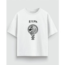 Beyaz Oversize Erkek Tişörtü