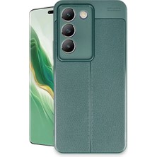 Ulu Pazarlama Vivo V30 Lite 4g Kılıf Auto Focus Kapak - Koyu Yeşil