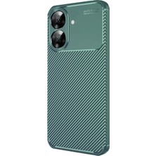 Ulu Pazarlama Realme Note 60 Kılıf Auto Focus Karbon Kapak - Koyu Yeşil