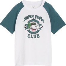 Puma Super Unisex Çocuk Beyaz Tişört