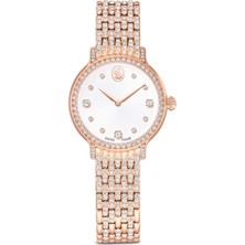 Swarovski Imber Saat Isviçre Üretimi Metal Bileklik Rose Altin Tonu Pembe Altin Rengi Kaplama