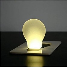 Byanes LED Lampa Işık Kredi Kartı Şeklinde Pilli Aydınlatma Cep Lambası