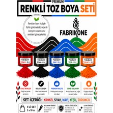 Fabrikone Toz Mum Boyası Seti 10 cc 5'li – Soya & Parafin Wax Için – Kırmızı, Siyah, Mavi, Yeşil, Turuncu BKFAB5KSMYT10G