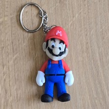 Brand House Çok Renkli 3D Mario Bros Flexi Anahtarlık Charm Oyun Karakter Çanta Süsü Bag Charm Hediyelik