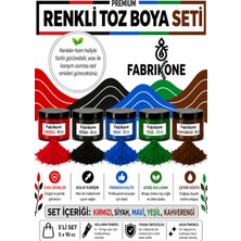 Fabrikone Toz Mum Boyası Seti 10 cc 5'li – Soya & Parafin Wax Için – Kırmızı, Siyah, Mavi, Yeşil, Kahverengi BKFAB5KSMYKH10G