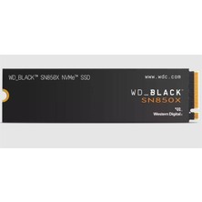 Sandisk 2 Tb Wd Black SN850X Pcı-4.0 7300MB/S 6500MB/S M2 SSD WDS200T2X0E