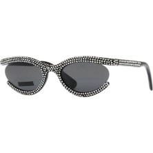Swarovski Pave Güneş Gözlüğü Oval Shape SK6006EL Siyah