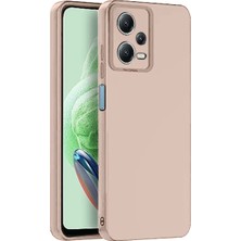 Ulu Pazarlama Xiaomi Redmi Note 12 Pro 5g Kılıf Nano Içi Kadife Silikon - Pudra