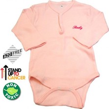 Sema Baby Uzun Kol Kaşkorse Badi (Body) - Pembe  0-6 Ay