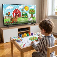 Kogitokids Ahşap Çiftlikte Bir Gün 16 Parça Eğitici Çiz-Boya-Oyna Seti + Mindful Deneyim Videosu