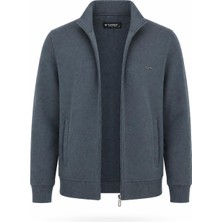 Gewer Slim Fit Erkek Tam Fermuarlı Selanik Ceket - 7639