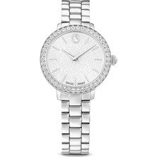 Swarovski Matrix Saat Isviçre Üretimi Metal Bileklik Gümüş Ton Paslanmaz Çelik Std