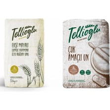 Tellioğlu 5 kg Ekşi Mayalı Un/5 kg Çok Amaçlı Un 2 Li Set