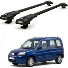Rekapa Citroen Berlingo Mk1 1996-2007 Uyumlu Ara Atkı Tavan Barı , Araç Üstü Ekipman Taşıma Barı , 2 Adet - Siyah