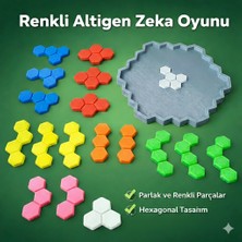 Antiola Altıgen Puzzle | Zeka Geliştirici Eğitici Yapboz Oyuncak | 3-9 Yaş 19 Parça