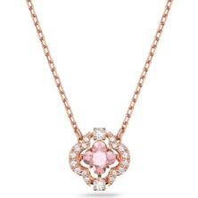 Swarovski Sparkling Dc Clover Kolyepembepembe Altin Rengi Kaplama